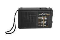 HOME-X Pocket Transistor Radio, Portable Handheld Battery Radio with Strap