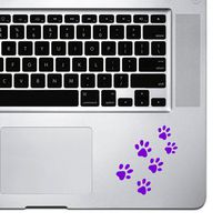 StickAny Palm Series Pawprints Sticker for MacBook Pro, Chromebook, and Laptops (Purple)
