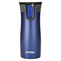 Contigo AUTOSEAL West Loop Stainless Steel Travel Mug, 16 oz, Deep Blue