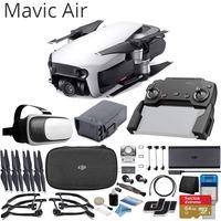 DJI Mavic Air Folding Drone Starters Bundle in Arctic White