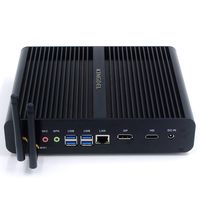 Kingdel NC860 Fanless Mini PC, Slim Desktop Computer with Intel i7-8550U 8th Gen. 4 Cores CPU, 16GB DDR4 RAM, 128GB SSD, 4K 4096x2304, HD Port, DP, WiFi, Windows 10 Pro