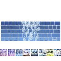 YMIX MacBook Keyboard Cover - Washable Silicone Keyboard Cover for MacBook Pro 13 (A1706) & Pro 15 (A1707) with Touch Bar - Dream Catcher Blue