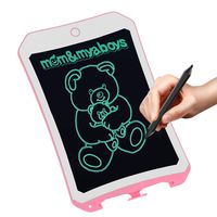 8.5 inch Writing &Drawing Board Doodle Board Toys for Kids,VNVDFLM WINL Birthday Gift for 4-5 Years Old Kids & Adults LCD Writing Tablet with Stylus Smart Paper for Drawing Writer (Pink-white )