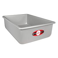 Fat Daddio's POB-9134 Sheet Cake Pan, 9 x 13 x 4 Inch, Silver