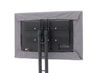 Covermates - Outdoor Half TV Cover - Fits 36 to 41 Inch TV's - Elite - 300 Denier Stock-Dyed Polyester - Half Coverage - Easy On and Off Drawcord - 3 YR Warranty - Water Resistant - Charcoal