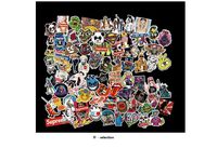 (Not Random) New 100 Piece Skateboard Stickers Helmet Vintage Vinyl Laptop Luggage Decals Dope Sticker Mix Lot (D - Section 100 Pieces)
