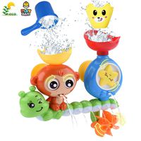 GOODLOGO Bath Toys for Toddlers Kids Babies 1 2 3 Year Old Boys Girls Bathtub Toy with 2 Toy Cups Strong Suction Cups Ideas Color Box
