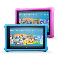 Fire HD 10 Kids Edition Tablet 2-pack, 10.1" 1080p Full HD Display, 32 GB, Blue/Pink Kid-Proof Case (Previous Generation - 7th)