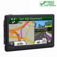 GPS Navigation for Car, 7 Inch Car LCD Touch Screen GPS Navigation System, Lifetime Free Maps Update
