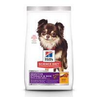 Hill's Science Diet Dry Dog Food, Adult, Small & Mini, Sensitive Stomach & Skin, Chicken Recipe, 15 LB Bag