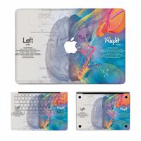 Matte Texture MacBook Skin Decal, Maetek 3 in1 Full-Size 360° Protector Premium Vinyl Decal Skin Sticker Case Cover for Apple MacBook Air 13.3 Model A1369&A1466, Left and Right Brain