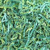 6 OZ Green Crinkle Paper