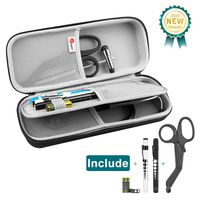 Opoway Stethoscope Case for Nurses, fits Classic III, Lightweight II S.E, Cardiology IV Diagnostic, Stethoscope Travel Case Includes Pen Light and Bandage Scissors