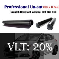 Mkbrother Uncut Roll Window Tint Film 20% VLT 20" in x 10' Ft Feet Car Home Office Glasss