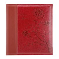 Artmag Photo Picutre Album 4x6 600 Photos, Extra Large Capacity Leather Cover Wedding Family Photo Albums Holds 600 Horizontal and Vertical 4x6 Photos with White Pages(Red)