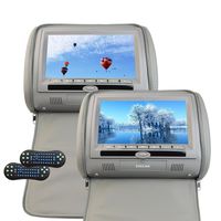 Eincar 9" Headrest DVD Player Wide View LCD Digital Screen Artificial Leather Car Monitor Support USB SD IR FM Tramsitter (CH1005B) Gary