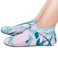 Seavenger Zephyr 3mm Neoprene Socks | Wetsuit Booties for Scuba Diving, Snorkeling, Swimming (Paintbrush, Large)