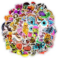 Honch Vinyl Horror Stickers 50Pcs Laptop Stickers Pack Horror Decals for Laptop Ipad Car Luggages Water Bottle Helmet