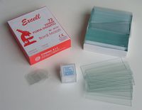 AmScope BS-72P-100S-22 72 Pieces of Pre-Cleaned Blank Microscope Slides and 100 Pieces of 22x22mm Square Coverslips Cover Glass