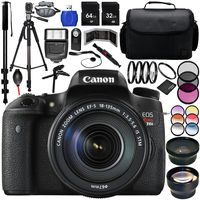 Canon EOS Rebel T6s DSLR Camera Bundle with EF-S 18-135mm f/3.5-5.6 is STM Lens, Carrying Case and Accessory Kit (23 Items)