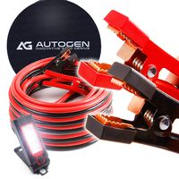 Heavy Duty Jumper Cables 1 Gauge x 25Ft 900A Booster Cables cables with Professional Grade Clamps by AUTOGEN