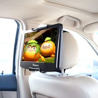 NAVISKAUTO Car Headrest Mount Holder with Adjustable Holding Clamp for 10.1-12.5 Inch Portable DVD Players