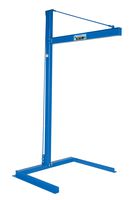 Vestil CJIB-6 Mini Overhead Cantilever Jib Crane, Freestanding, Steel, 600 lb. Capacity, 106-11/16 x 53-3/4 x 63-1/8 inches