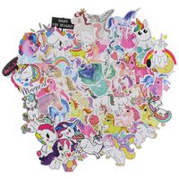 Cute Unicorn Stickers for Laptops, 94 Pack Vsco Pink Decals Waterproof Vinyl Stickers for Hydro Flask Water Bottle Guitar Refrigerator Motorcycle Car Bumpers Helmet, Gift for Girls Kids Teens Lover