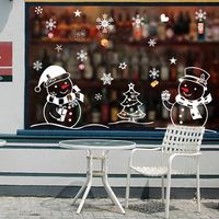 DELIKANG Christmas Decorations Snowflakes Window Clings - Winter Xmas Holiday Window Decals - Removable Wall Stickers Ornaments for Home Indoor Xmas Party Decor