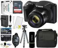Canon PowerShot SX420 IS Digital Camera (Black) with 20MP, 42x Optical Zoom, 720p HD Video & Built-In Wi-Fi + 64GB Card + Reader + Grip + Spare Battery and Charger + Tripod + Complete Accessory Bundle