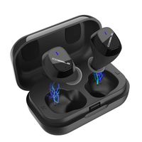 Cobble Pro True Wireless Earbuds BT 5.0 Headphones with Portable Charging Case, In-Ear Headset Stereo Hi-Fi Sound, Auto Power On and Pairing, Sweatproof, Built-in Mic, Binaural Call, 20 Hours Playtime