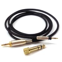 NEOMUSICIA Replacement Cable for KRK KNS8400 / KNS6400 Headphone Braided Wire Audio Upgrade HiFi Stereo Cord 1.2m/3.9ft