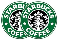 Delzam 3" (2 Pack) Starbucks Coffee Logo Vinyl Decal Sticker car Laptop Phone case Bumper etc