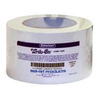 Bel-Art Write-On White Label Tape; 60yd Length, 1 in. Width, 3 in. Core (Pack of 3) (F13490-0100)