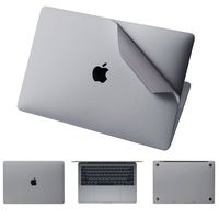 Leze - 4-in-1 Full Body MacBook Skin Protector Decals Sticker for Apple Macbook 12-inch 12" A1534 with Retina Display (Space Gray)