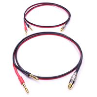 CESS-023-6f Banana Plugs to RCA Cable 6 FT, Phono Banana Speaker Cable, 2 Pack