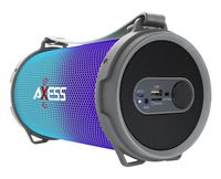 AXESS SPBL1045 Maxi Portable Bluetooth Hi-Fi Bluetooth Speaker with Dancing LED Lights, Silver