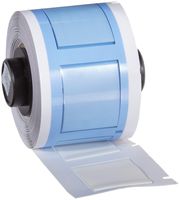 Brady PSPT-750-1-WT TLS 2200 and TLS PC Link 1.015" Width x 1.25" Height, B-342 Heat-Shrink Polyolefin, Matte Finish White PermaSleeve Wire Marker Sleeves (100 per Roll)