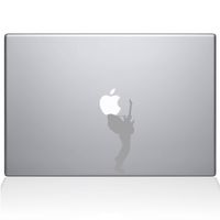 The Decal Guru Guitar Hero MacBook Decal Vinyl Sticker - 11" MacBook Air - Silver (1075-MAC-11A-S)