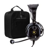 KORE AVIATION KA-1 Premium Gel Ear Seal PNR Pilot Aviation Headset with MP3 Support and Carrying Case