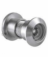 Earl Diamond 220 Degree Large Door Viewer Security Peek Peephole for Home Office Hotel Heavy Duty Rotating Brass Cover (Satin Nickel)