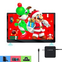 C-FORCE CF011X 15.6" 1080p IPS USB-C Portable Display with HDMI & PD Inbox Power Adapter & Stereo & 3.5mm Jack Monitor for Xbox, Playstation, Nintendo Switch, MacBook, iPad Pro 2018, S10, P30 More