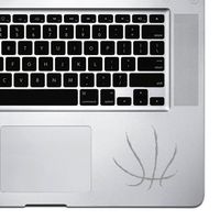 StickAny Palm Series Basketball Lines Sticker for MacBook Pro, Chromebook, and Laptops (Silver)