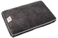 Happy Tails Corduroy Gusseted Bed for Pets, 27 by 36-Inch, Chocolate Brown