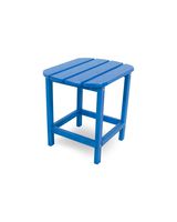 POLYWOOD SBT18PB South Beach 18" Outdoor Side Table, Pacific Blue
