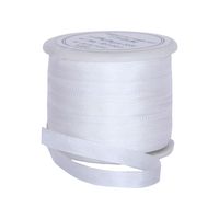 Threadart 100% Pure Silk Ribbon - 4mm White - No. 003-3 Sizes - 50 Colors