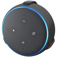 TotalMount Echo Dot (3rd Gen) Hole-Free Wall Mount (Black) - Eliminates Need to Drill Holes in Your Wall