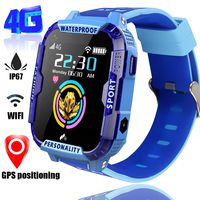 4G Smart Watch for Kids GPS Tracker - Boys Girls Smartwatch Phone with SOS Digital Watch Wi-Fi Calling Voice Video Chat Camera Alarm Clock Pedometer Fitness Tracker Games for Children