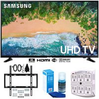 Samsung UN43NU6900 43" NU6900 Smart 4K UHD TV (2018) w/Wall Mount Bundle Includes, Wall Mount Kit for 19-45 inch TVs, Screen Cleaner (Large Bottle) and SurgePro 6-Outlet Surge Adapter w/Night Light