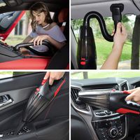 AIKESI Car Vacuum Cleaner, High Power DC 12V Corded Car Vacuum Wet Dry Portable Handheld Auto Vacuum Cleaner C with HEPA Filter for Quick Car Cleaning Kit (Black)